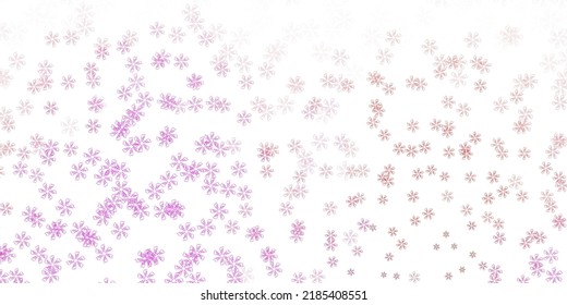 Patrón abstracto del vector amarillo, rosa claro, con hojas. Decoración borrosa de estilo indio con hojas. Patrón para la promoción del día de la mujer.
