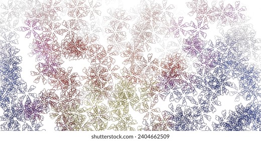 Light pink, yellow vector abstract texture with leaves. Blurred decorative design in Indian style with leaves. Pattern for women day promotion.