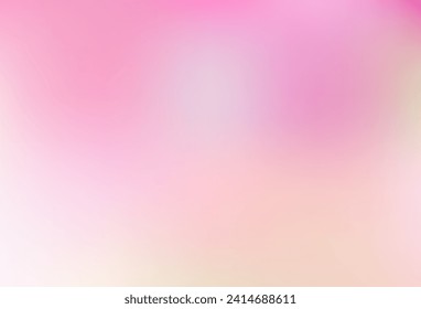 hellrosa, gelber, abstrakter, unscharfer Hintergrund. Unscharfe abstrakte Farbverlauf-Illustration im einfachen Stil. Hintergrund für Mobiltelefone.