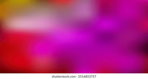 Fondo desenfocado abstracto de Vector amarillo, rosa claro. Ilustración colorida con degradado en estilo semitono. Fondo de pantalla para sus App de Web.