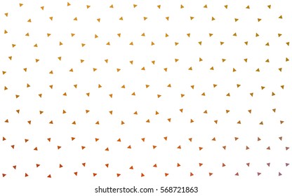 Light Pink Yellow vector abstract colorful background, which consist of triangles. Pattern with colored triangles on white background.