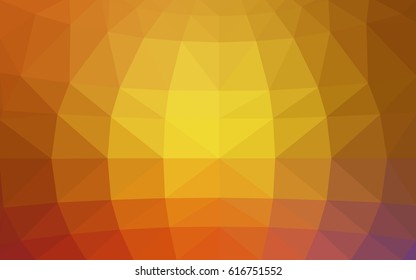 Light Pink, Yellow vector abstract textured polygonal background. Blurry triangle design. Pattern can be used for background.