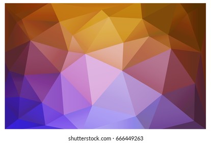 Light Pink, Yellow vector abstract textured polygonal background. Blurry triangle design. Pattern can be used for background.