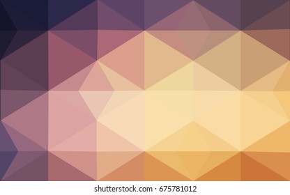 Light Pink, Yellow vector abstract textured polygonal background. Blurry triangle design. Pattern can be used for background.