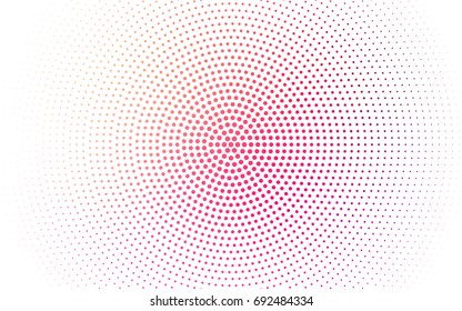 Light Pink, Yellow vector abstract pattern with circles. Geometry template for your business design. Background with colored spheres.