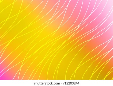 Light Pink, Yellow vector abstract doodle background. Modern geometrical abstract illustration with doodles. The pattern can be used for coloring books and pages for kids.