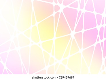 Light Pink, Yellow vector abstract doodle template. Sketchy hand drawn doodles on blurred background. Hand painted design for web, leaflet, textile.