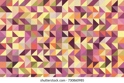 Light Pink, Yellow vector abstract polygonal background. Modern geometrical abstract illustration with gradient. A completely new template for your business design.