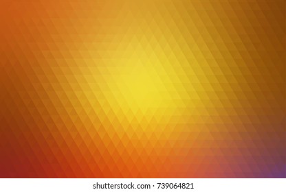 Light Pink, Yellow vector abstract polygonal pattern. A completely new color illustration in a vague style. The completely new template can be used for your brand book.