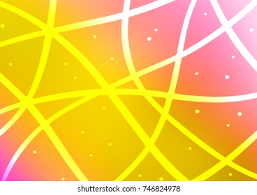 Light Pink, Yellow vector abstract doodle template. A completely new color illustration in doodle style. Brand-new style for your business design.