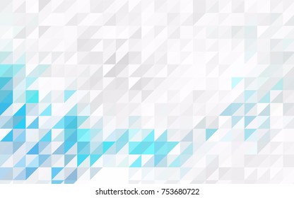 Light Pink, Yellow vector abstract colorful background, which consist of triangles. Pattern with colored triangles on white background.