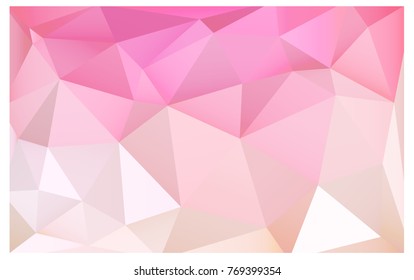 Light Pink, Yellow vector abstract textured polygonal background. Blurry triangle design. Pattern can be used for background.