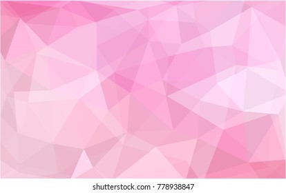 Light Pink, Yellow vector abstract textured polygonal background. Blurry triangle design. Pattern can be used for background.