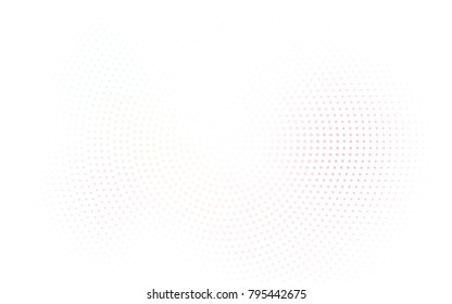 Light Pink, Yellow vector abstract pattern with circles. Geometry template for your business design. Background with colored spheres.