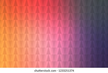 Light Pink, Yellow vector backdrop with lines, triangles. Modern abstract illustration with colorful triangles. Smart design for your adverts.