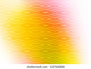 Light Pink, Yellow vector backdrop with lines, cubes. Modern geometric abstract illustration with lines, squares. Pattern for websites, landing pages.