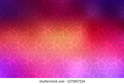 Light Pink, Yellow vector backdrop with rhombus. Decorative design in abstract style with rectangles. Pattern for busines ad, booklets, leaflets