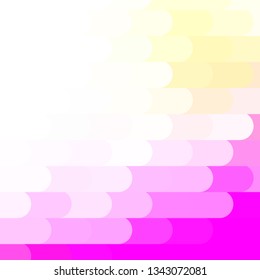 Light Pink, Yellow vector backdrop with lines. Repeated lines on abstract background with gradient. Pattern for booklets, leaflets.
