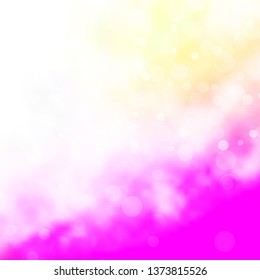 Light Pink, Yellow vector backdrop with circles. Illustration with set of shining colorful abstract spheres. Pattern for websites, landing pages.