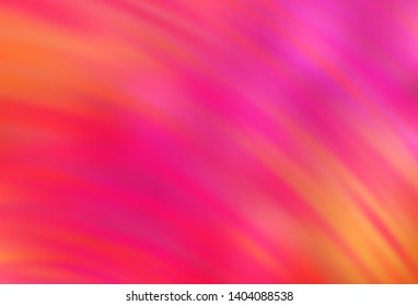 Light Pink, Yellow vector backdrop with curved lines. Brand new colorful illustration in simple style. Pattern for your business design.