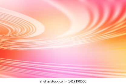 Light Pink, Yellow vector backdrop with wry lines. A circumflex abstract illustration with gradient. Brand new design for your ads, poster, banner.