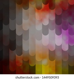 Light Pink, Yellow vector backdrop with lines. Geometric abstract illustration with blurred lines. Pattern for ads, commercials.