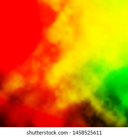 Light Pink, Yellow vector backdrop with cumulus. Gradient illustration with colorful sky, clouds. Pattern for your booklets, leaflets.