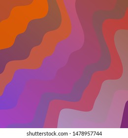 Light Pink, Yellow vector backdrop with circular arc. Colorful illustration in abstract style with bent lines. Pattern for ads, commercials.