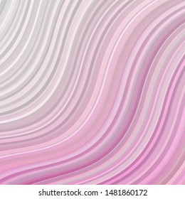 Light Pink, Yellow vector backdrop with circular arc. Abstract gradient illustration with wry lines. Pattern for websites, landing pages.