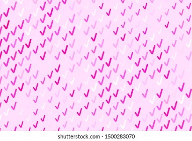Light Pink, Yellow vector backdrop with bent lines. Colorful geometric sample with gradient lines.  Template for cell phone screens.