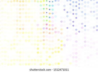 Light Pink, Yellow vector backdrop with bent lines. Colorful geometric sample with gradient lines.  Elegant pattern for a brand book.