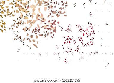 Light Pink, Yellow vector backdrop with abstract shapes. Decorative design in abstract style with random forms. Simple design for your web site.