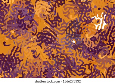 Light Pink, Yellow vector backdrop with memphis shapes. Modern abstract illustration with colorful random forms. Modern design for your business card.