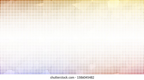 Light Pink, Yellow vector  backdrop with dots. Beautiful colored illustration with blurred circles in nature style. Pattern for ads, leaflets.