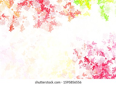 Light Pink, Yellow vector backdrop with memphis shapes. Decorative design in abstract style with random forms. Simple design for your web site.