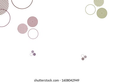 Light Pink, Yellow vector backdrop with dots. Glitter abstract illustration with blurred drops of rain. Pattern for futuristic ad, booklets.