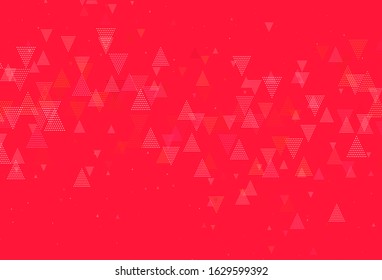 Light Pink, Yellow vector backdrop with lines, circles. Circles, lines on abstract background with colorful gradient. Template for wallpapers.