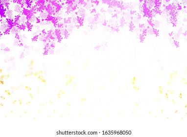 Light Pink, Yellow vector backdrop with memphis shapes. Simple colorful illustration with abstract gradient shapes. Elegant design for wallpapers.
