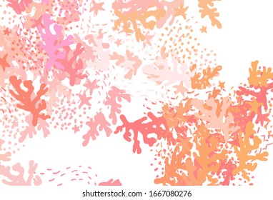 Light Pink, Yellow vector backdrop with memphis shapes. Simple colorful illustration with abstract gradient shapes. Simple design for your web site.