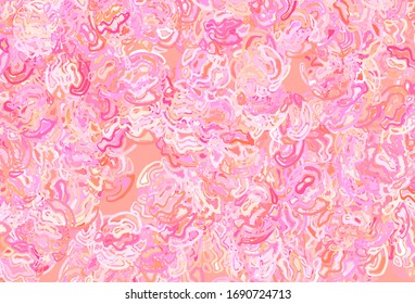 Light Pink, Yellow vector backdrop with memphis shapes. Illustration with colorful gradient shapes in abstract style. Simple design for your web site.
