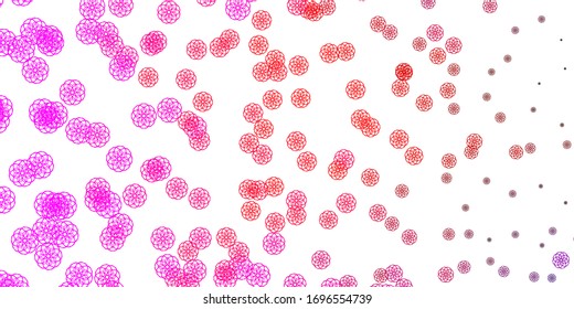 Light Pink, Yellow vector backdrop with chaotic shapes. Colorful illustration with simple gradient shapes. Smart design for your business.