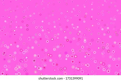 Light Pink, Yellow vector backdrop with dots. Beautiful colored illustration with blurred circles in nature style. New template for your brand book.