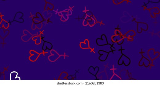 Light Pink, Yellow vector backdrop with woman's power symbols. Illustration with signs of women's strength and power. Design for International Women’s Day.