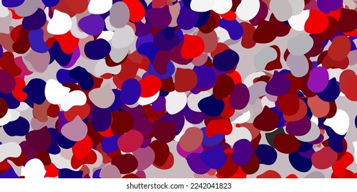 Light pink, yellow vector backdrop with chaotic shapes. Illustration with colorful shapes in abstract style. Elegant design for wallpaper set.