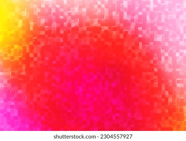 Light Pink, Yellow vector backdrop with rectangles, squares. Rectangles on abstract background with colorful gradient. Pattern for commercials.