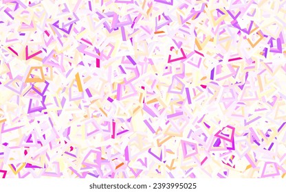 Light Pink, Yellow vector backdrop with memphis shapes. Modern abstract illustration with colorful random forms. Elegant design for wallpapers.