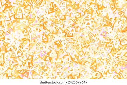 Light Pink, Yellow vector backdrop with memphis shapes. Decorative design in abstract style with random forms. Elegant design for wallpapers.