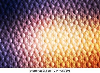 Light Pink, Yellow vector backdrop with dots. Modern abstract illustration with colorful water drops. New template for your brand book.