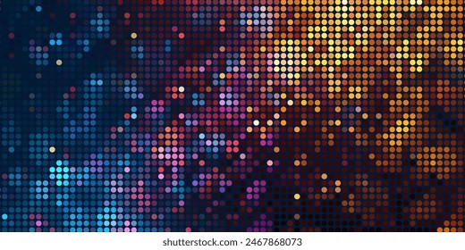 Light Pink, Yellow vector backdrop with dots. Abstract colorful disks on simple gradient background. Pattern for websites.