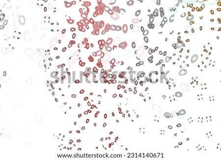 Light Pink, Yellow vector backdrop with dots. Abstract illustration with colored bubbles in nature style. Pattern for ads, leaflets.